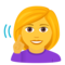 Deaf Woman emoji on Emojione